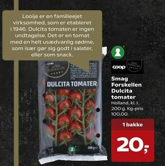 SuperBrugsen Smag Forskellen Dulcita tomater tilbud