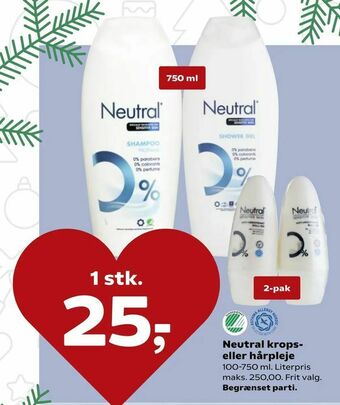 SuperBrugsen Neutral krops eller hårpleje tilbud