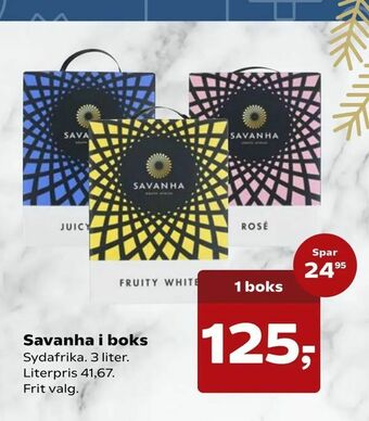 SuperBrugsen Savanha i boks tilbud