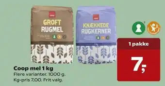 SuperBrugsen Coop mel 1 kg tilbud