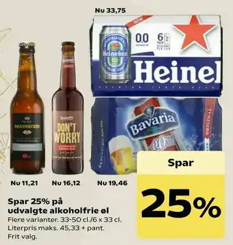 SuperBrugsen Udvalgte alkoholfrie øl tilbud