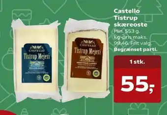 SuperBrugsen Castello Tistrup skæreoste tilbud