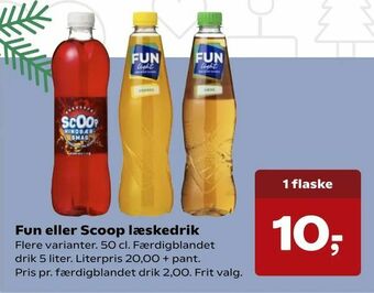Fun eller Scoop læskedrik