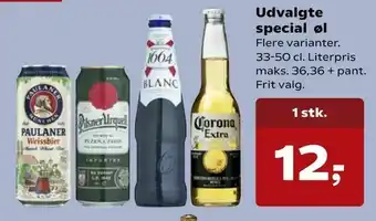 SuperBrugsen Udvalgte special øl tilbud