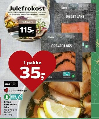 SuperBrugsen Smag Forskellen laks tilbud
