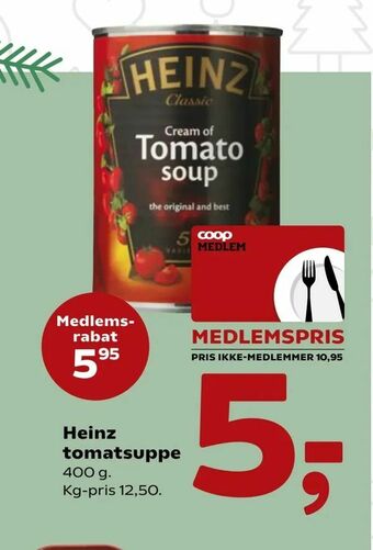 SuperBrugsen Heinz tomatsuppe tilbud