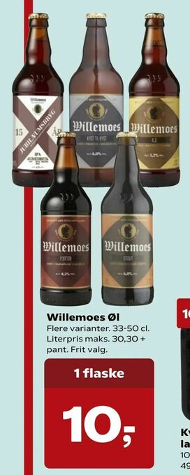 SuperBrugsen Willemoes Øl tilbud