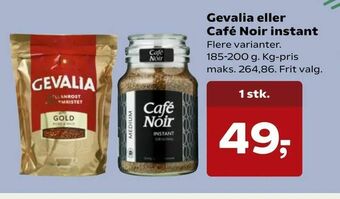SuperBrugsen Gevalia eller Café Noir instant tilbud