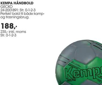 Sportigan Kempa Håndbold Gecko 235 Inkl.Moms tilbud
