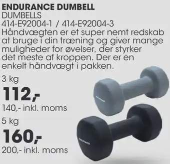 Endurance Dumbell 140 Inkl.Moms