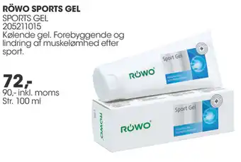 Sportigan Röwo Sports Gel Sports Gel 90 Inkl.Moms tilbud