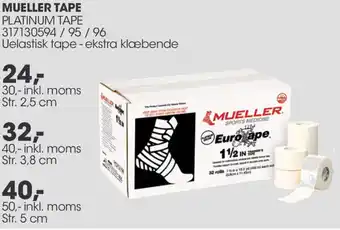 Sportigan Mueller Tape Platinum Tape 30 Inkl.Moms tilbud