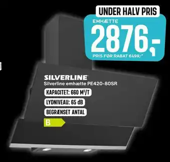Skousen Silverline emhætte PE420-80SR tilbud