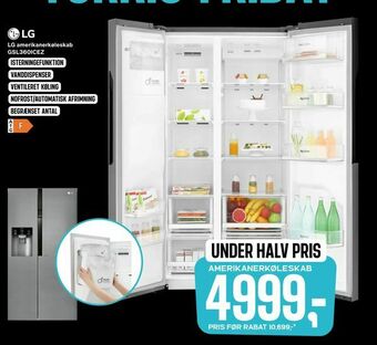 Skousen LG amerikanerkøleskab GSL360ICEZ tilbud