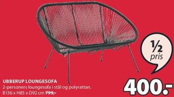 JYSK Ubberup Loungesofa tilbud