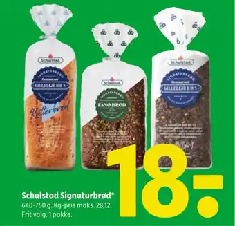 Coop 365 Schulstad Signaturbrød tilbud