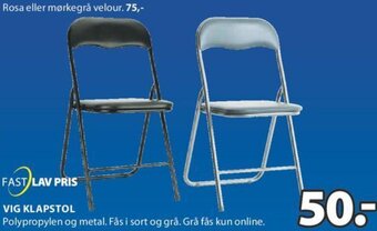 JYSK Vig Klapstol tilbud