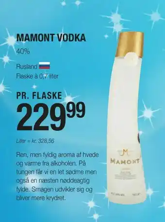 Otto Duborg Mamont vodka tilbud