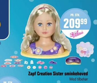 Zapf Creation Sister sminkehoved