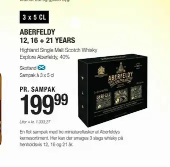 Aberfeldy 12,00 16 + 21 years