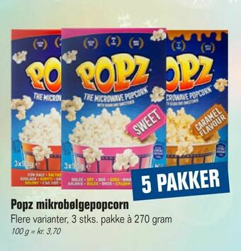 Popz mikrobølgepopcorn