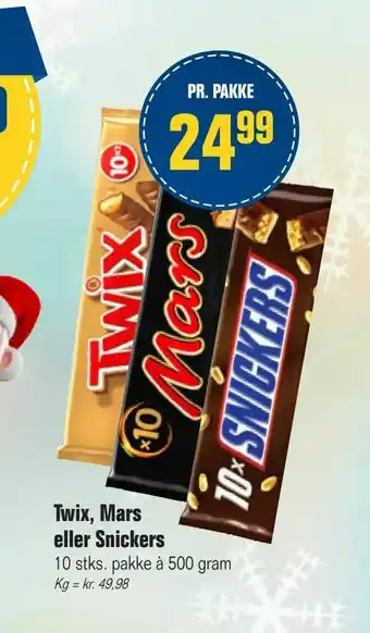 Otto Duborg Twix, Mars eller Snickers tilbud