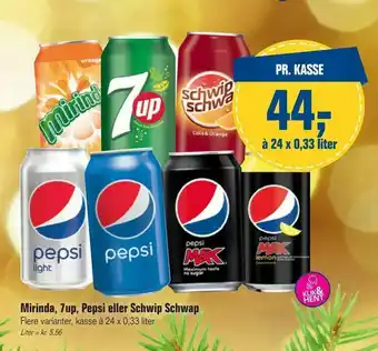 Otto Duborg Mirinda, 7up, Pepsi eller Schwip Schwap tilbud