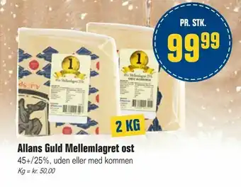 Allans Guld Mellemlagret ost