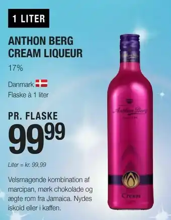 Otto Duborg Anthon berg cream liqueur tilbud