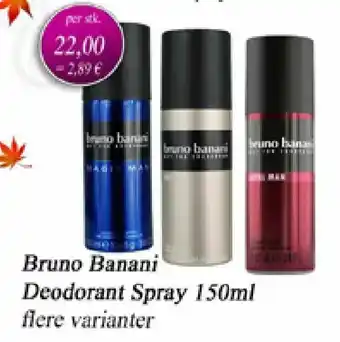 Otto Duborg Bruno Banani Deodorant Spray 150 ml tilbud