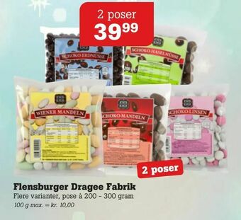 Poetzsch Padborg Flensburger Dragee Fabrik tilbud