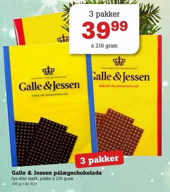 Poetzsch Padborg Galle & Jessen pålægschokolade tilbud
