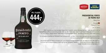 Poetzsch Padborg Presidential porto 30 years old tilbud