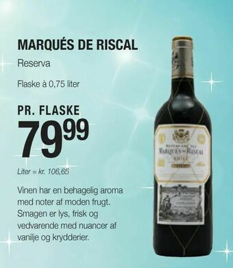 Poetzsch Padborg Marqués de riscal tilbud