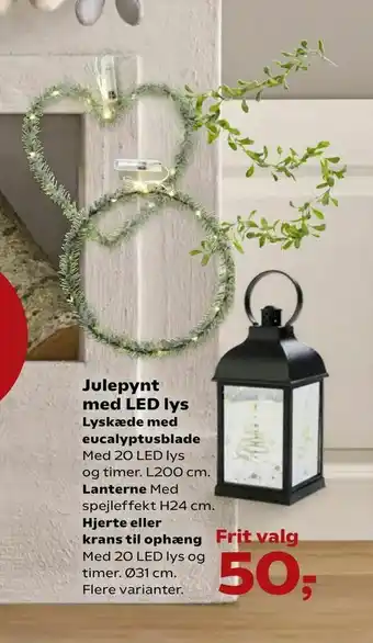 Julepynt med LED lys