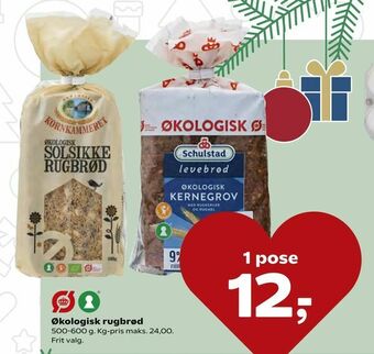 Kvickly Økologisk rugbrød tilbud