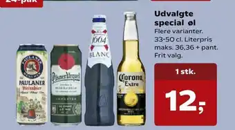 Kvickly Udvalgte special øl tilbud
