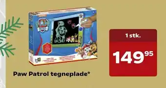Kvickly Paw Patrol tegneplade tilbud