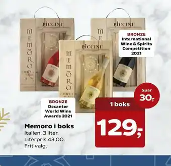 Kvickly Memoro i boks tilbud
