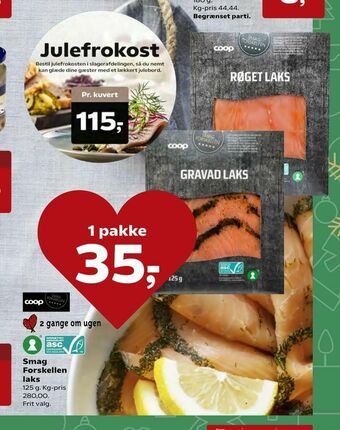 Kvickly Smag Forskellen laks tilbud