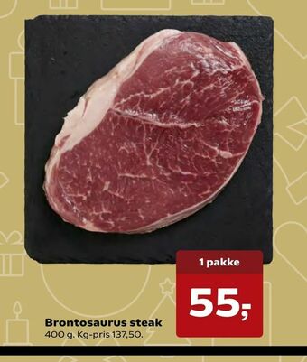 Kvickly Brontosaurus steak tilbud