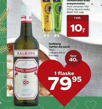 Kvickly Aalborg Taffel Akvavit tilbud