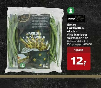 Kvickly Smag Forskellen ekstra fine haricots verts bønner tilbud