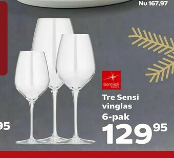 Kvickly Tre Sensi vinglas 6-pak tilbud