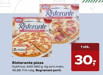 Kvickly Ristorante pizza tilbud