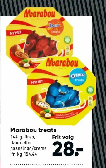 Bilka Marabou treats tilbud