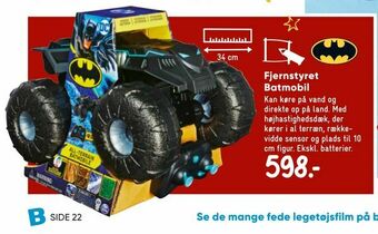 Bilka Fjernstyret Batmobil tilbud