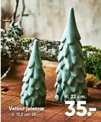 Bilka Velour juletræ tilbud