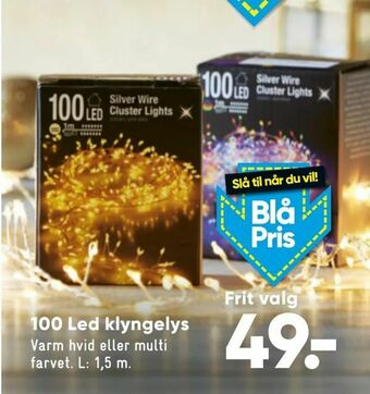 Bilka 100 Led klyngelys tilbud