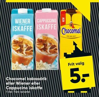 Bilka Chocomel kakaodrik eller Wiener eller Cappucino iskaffe tilbud